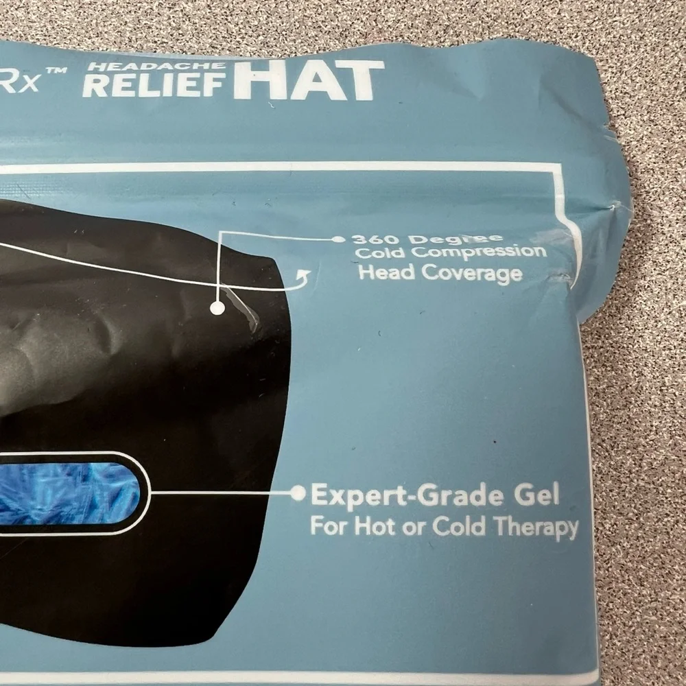 New Theraice Rx Form Fitting Gel Ice Headache Relief Therapy Migraine Relief Cap